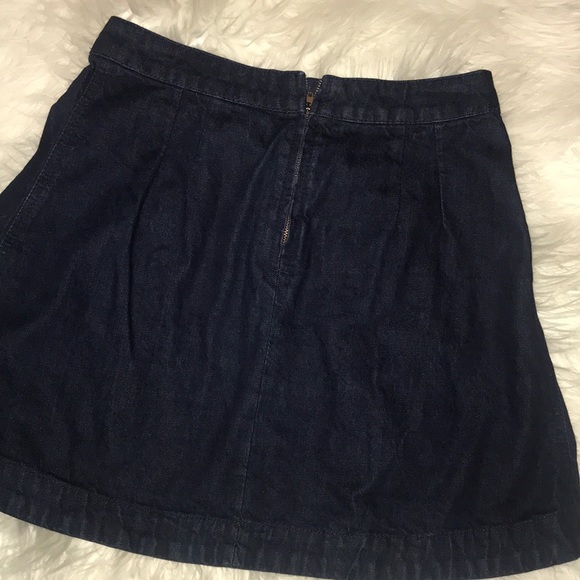 Free People Lace Up Denim Skirt - Picture 4 of 4